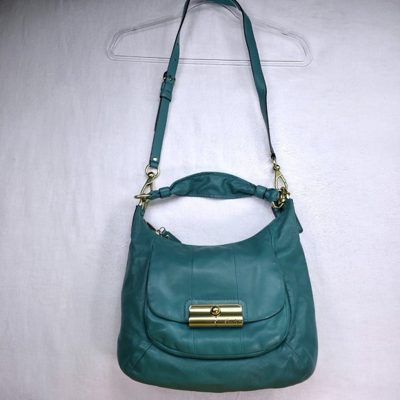 Coach Handbags - Coach Kristin Teal Leather Purse  #L1073-16814 Great Condition Was $398